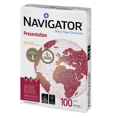 Afbeelding van Kopieerpapier Navigator Presentation A3 100gr wit 500 vel 4 stuks