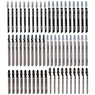 Afbeelding van Decoupeerzaagblad, 60 stuks, rechte en snelle zaagsneden voor hout, kunststof metaal, geschikt Bosch, Dewalt, Hitachi, Festool Milwaukee