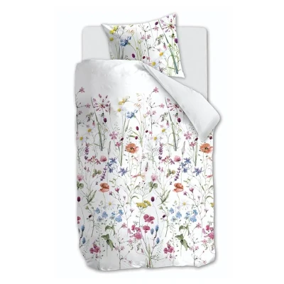 Afbeelding van Ariadne at Home Bloom dekbedovertrek 1 persoons (140x200/220 cm + sloop) Wit
