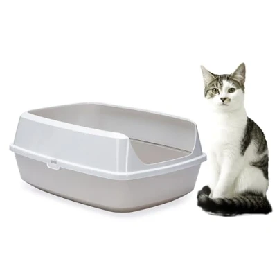 Afbeelding van Karlie 522870 kattenbak Mary Loo Eco L: 50 B: 38,3 H: 21,4 cm, grijs