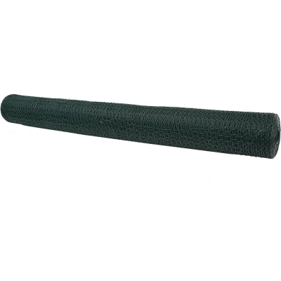Afbeelding van vidaXL Hexagonaal Hek Groen 1.2x100 m Staal