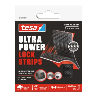 Afbeelding van tesa Ultra Power Lock Klittenband (l x b) 50 mm 25 2 paar