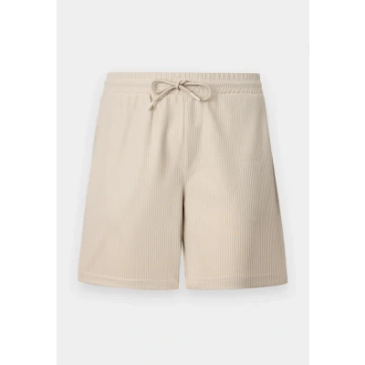 Afbeelding van Only &amp; Sons Onstel LIFE Plizze Shorts Shorts, Heren, Maat: Small, Weiß