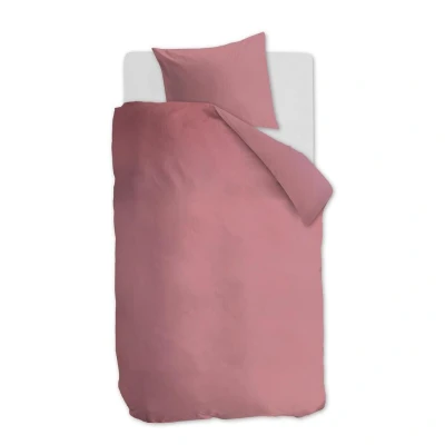 Afbeelding van Dekbedovertrek Ambiante Cotton Uni Pink Katoen 140 x 200 / 220 cm 1 Persoons
