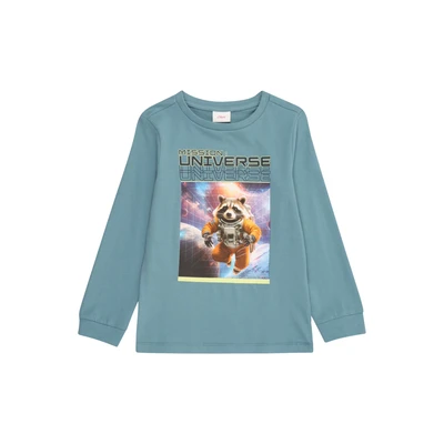 Afbeelding van s.Oliver Junior Jongensshirt met lange mouwen en print, 6342, 92 98