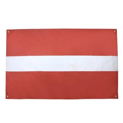 Afbeelding van AZ FLAG Letse vlag 150 x 90 cm met 4 ogen, paviljoen voor balkon of muur
