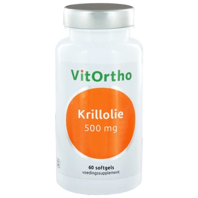 Afbeelding van Gratis Verzending: 2x Vitortho Krillolie 500 mg 60 softgels