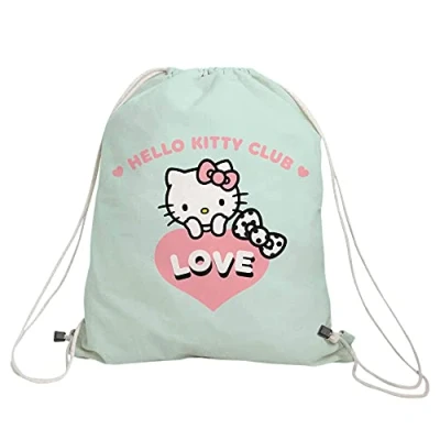 Afbeelding van NERTHUS FIH 847 Hello Kitty rugzak, trekkoord, binnenzak met ritssluiting, licht en robuust, meerkleurig