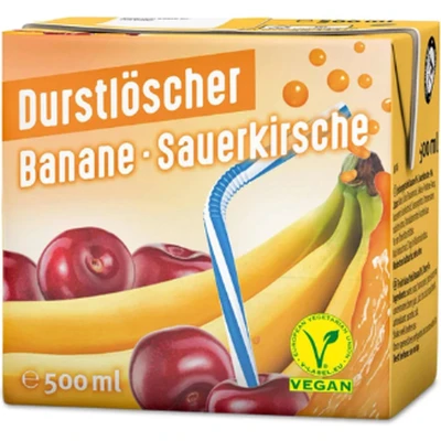Afbeelding van Durstloscher Banane Sauerkirsche (12x 50cl)