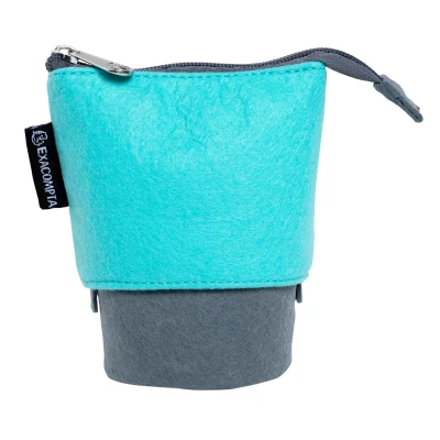 Afbeelding van Exacompta ref. 52650E 1 Pennenetui TEKSTO gemaakt van RPET vilt (verkregen door recyclage plastic flessen) afmeting 17 x 13 cm willekeurige kleuren