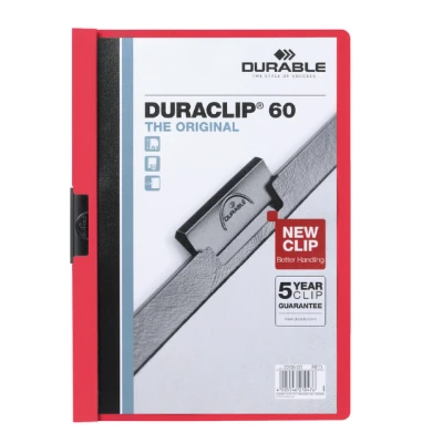 Afbeelding van Klemmap Durable Duraclip A4 6mm 60 vellen rood
