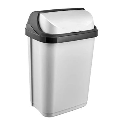 Afbeelding van Roll Top Rasmus Vuilbak 26x19x39 10l Lichtgrijs Keeeper 10453