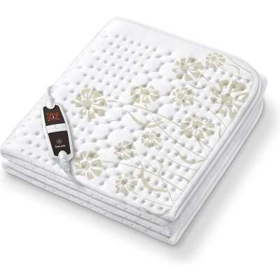 Afbeelding van Beurer UB 60 Elektrische deken Onderdeken 150 x 80 cm 4 Warmtestanden Automatische uitschakeling Fleece Machinewasbaar 5 Jaar garantie Wit