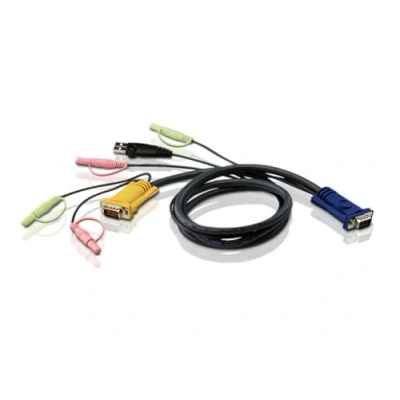 Afbeelding van KVM Kabel VGA Female 15 Pins / 2x PS/2 Connector Male USB A 5.0 m