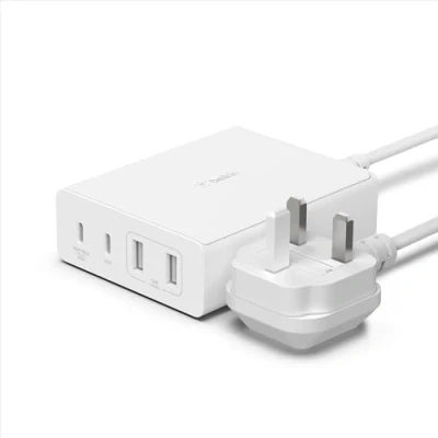 Afbeelding van Belkin netlader 108W 4 Port GaN. 2xUSB C A WCH010vfWH