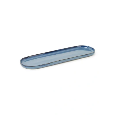 Afbeelding van Serax Terres de Rêves serveerschaal 28 cm Blauwgrijs