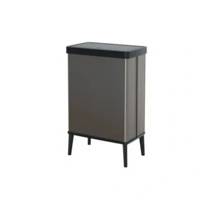 Afbeelding van Curver verto high prullenbak 54L push pearl gray