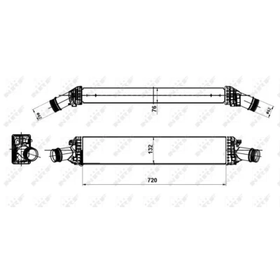 Afbeelding van Intercooler, inlaatluchtkoeler NRF 30189