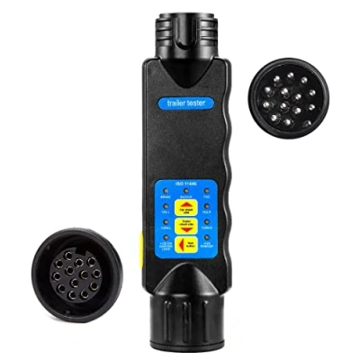 Afbeelding van SPARKMOTO 13 Pin Trailer Plug Socket Tester, 12V 13Pin Tester Licht Bedrading Circuit Verlichting Diagnostisch Testapparaat met LED Display Voor Caravan RV