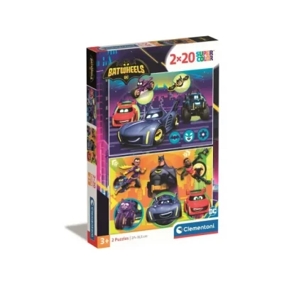 Afbeelding van Clementoni Super Color Puzzel DC Batwheels 2x20 Stukjes