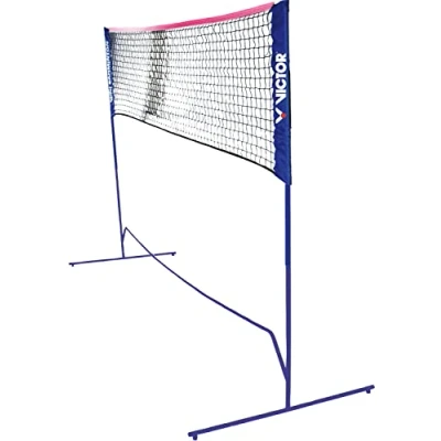 Afbeelding van VICTOR Mini badmintonnet, in hoogte verstelbaar, met draagtas, voor shuttles, tennis, volleybal en voetbaltennis, 859/1/0