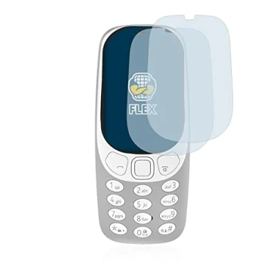 Afbeelding van BROTECT Screenprotector voor Nokia 3310 (2017) Folie Beschermfolie transparant volledig dekking (2 Stuks)