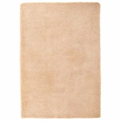 Afbeelding van vidaXL Vloerkleed hoogpolig 200x290 cm polyester beige