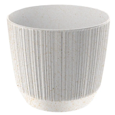 Afbeelding van Prosperplast plantenpot/bloempot kunststof wit D19,5 x H17 cm