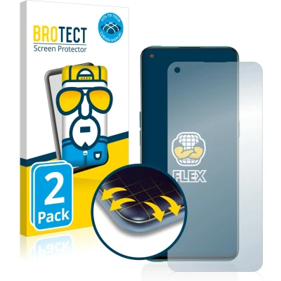 Afbeelding van BROTECT Screenprotector voor OnePlus Nord CE 5G Folie Beschermfolie transparant volledig dekking (2 Stuks)