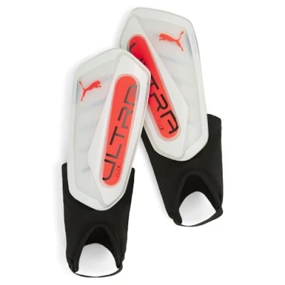 Afbeelding van Puma Ultra FLEX Ankle Unisex Scheenbeschermers, Maat: Medium, White/glowing red