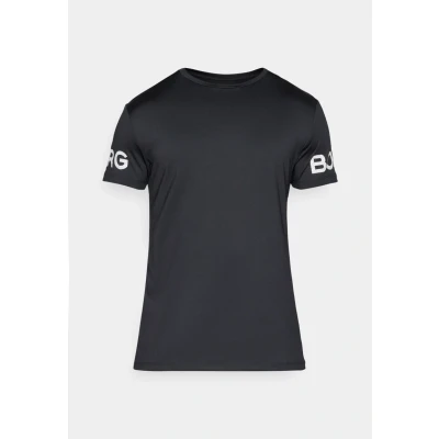 Afbeelding van Björn Borg Performance Tee Zwart polyester Large Heren