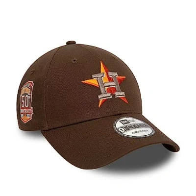 Afbeelding van New Era Houston Astros Cap 9Forty verstellbar braun Kappe Basecap 50th Anniversary Logo One Size