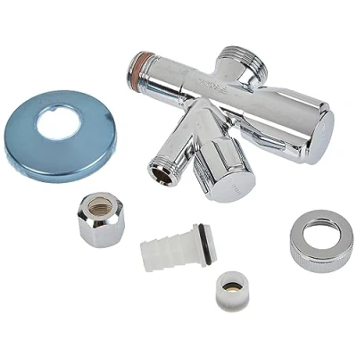 Afbeelding van Schell PA2850IA Comfort 1/2&quot; verchroomd combinatiehoekventiel met terugstroombeveiliging