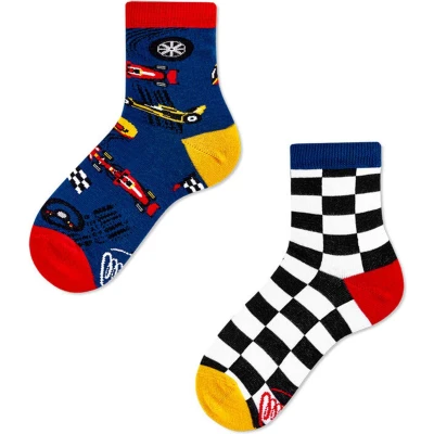 Afbeelding van Many Mornings Formula Racing Mismatch Unisex Kids Sokken maat 23 26