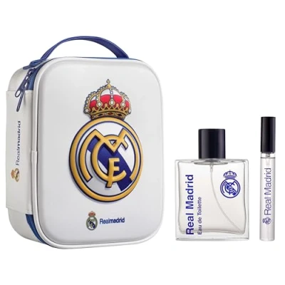 Afbeelding van Real Madrid Geschenkset Eau de Toilette 100 ml &amp; Parfumpen Met Toilettas