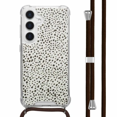 Afbeelding van imoshion Hoesje Geschikt voor Samsung Galaxy S25 Design met Koord Desert Dots