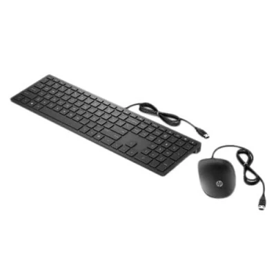 Afbeelding van HP Pavilion Vast Toetsenbord en Muis 400 (USB) Zwart