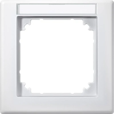 Afbeelding van Merten 474119 Afdekking Frame System M Polar wit