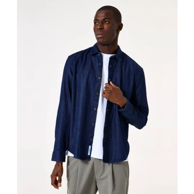 Afbeelding van GARCIA Overhemd Spijker Donker jeans L