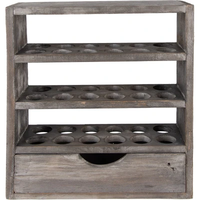 Afbeelding van Clayre &amp; Eef Eierkastje 35x11x38 cm Grijs Hout Rechthoek Eierhouder