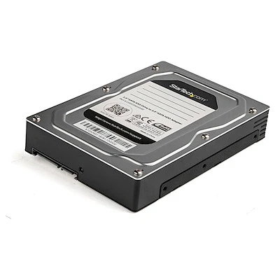 Afbeelding van StarTech.com 25SATSAS35HD 3.5 Carrier panel Zwart, Zilver drive bay