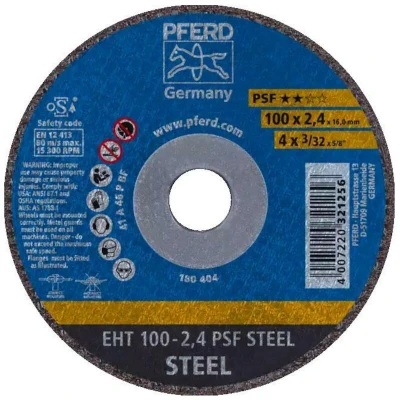 Afbeelding van PFERD EHT 100 2,4 PSF STEEL/16,0 61741116 Doorslijpschijf recht mm 25 stuk(s) Staal