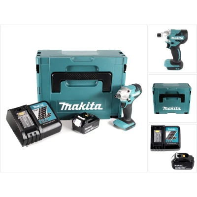 Afbeelding van Makita DTD 156 RT1J accu slagmoersleutel 18V 155Nm + 1x oplaadbare 5.0Ah lader Makpac