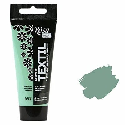 Afbeelding van Textielverf 7 Artists Machinewasbaar Wijnoogst Groen 60ml Ideaal Voor Wasbare Kinderen Wasbaar Stoffen Kleuren