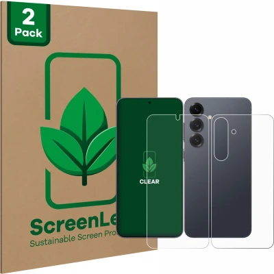 Afbeelding van ScreenLeaf Screenprotector voor Samsung Galaxy S25 Plus (Voor+Achter) Duurzame schermbescherming Folie Beschermfolie transparant (2 Stuks)