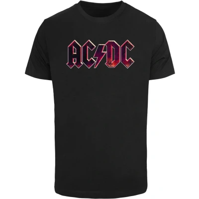 Afbeelding van Merchcode ACDC Distressed LOGO Tshirt print, Heren, Maat: Medium, Black