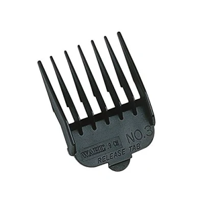 Afbeelding van Wahl Opzetkam Type 1 Plastic Zwart Nr. 3 10 mm