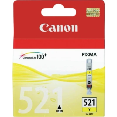 Afbeelding van CLI521Y CANON MP540 INK YELLOW 2936B001 No.521 (9ml)