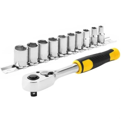 Afbeelding van Stanley handgereedschap STMT82666 0 ratelset 1/4&quot; 11 Delig