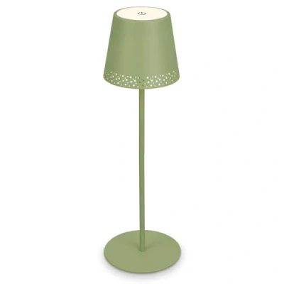 Afbeelding van Briloner Leuchten KIKI oplaadbare LED tafellamp 2,6W 3 traps dimmer Touch USB 2600 mAh batterij lime groen